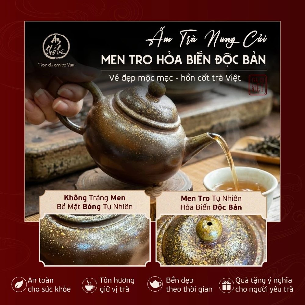 Ấm Bình An Nung Củi Hoả Biến – An Thổ Túc
