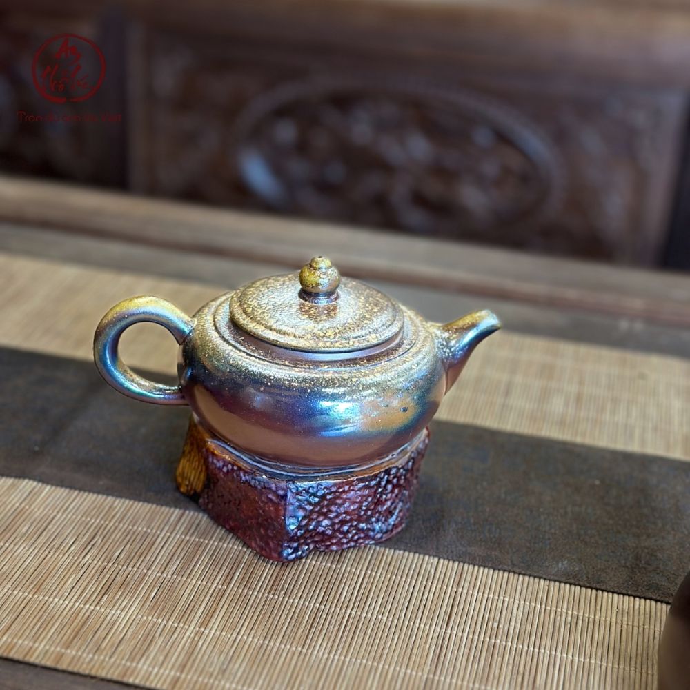 Ấm trà nung củi hoả biến An Thổ Túc