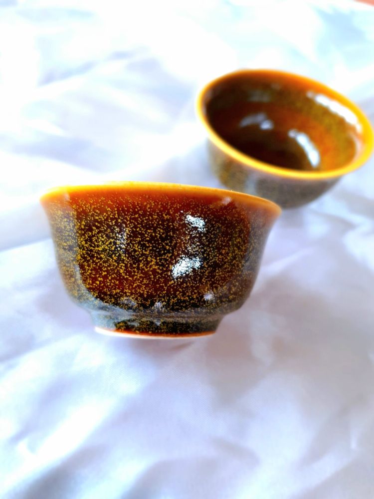 Chén men Trà Bụi (6 cái) – Gốm Văn Lang